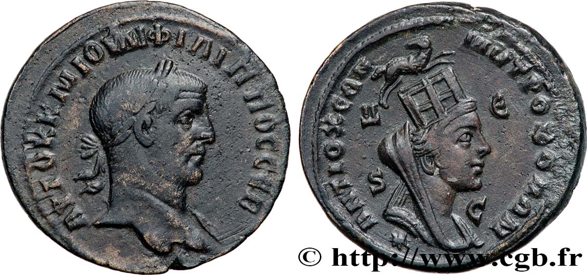 PHILIPPUS I. ARABS Octassaria fVZ/VZ