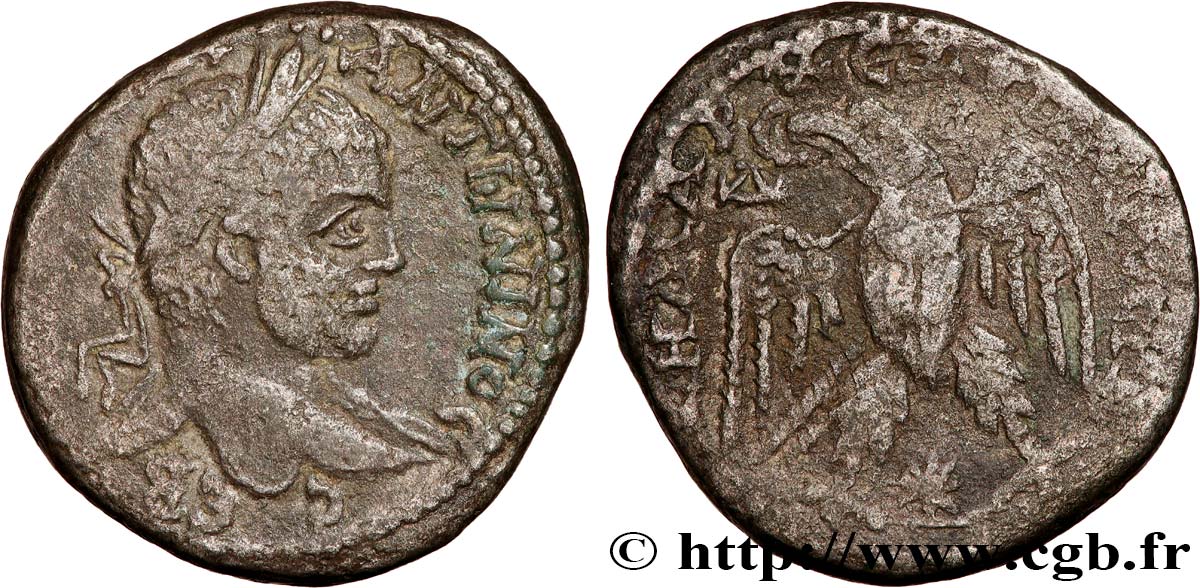 ELAGABALUS Tétradrachme syro-phénicien XF/VF