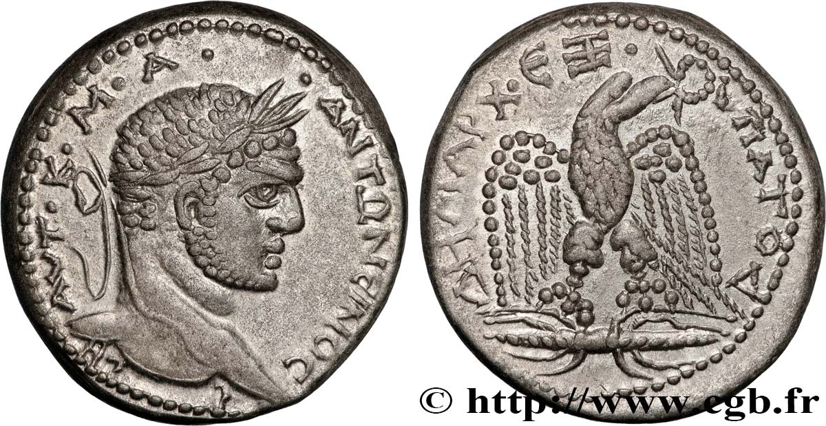 CARACALLA Tétradrachme syro-phénicien MS