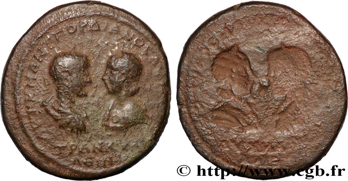 GORDIANUS III and TRANQUILLINA Pentassaria VF