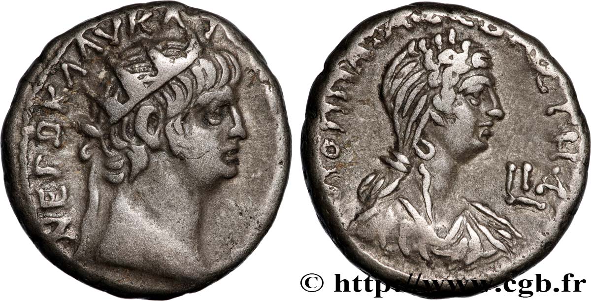 NERO and POPPAEA Tétradrachme MBC+