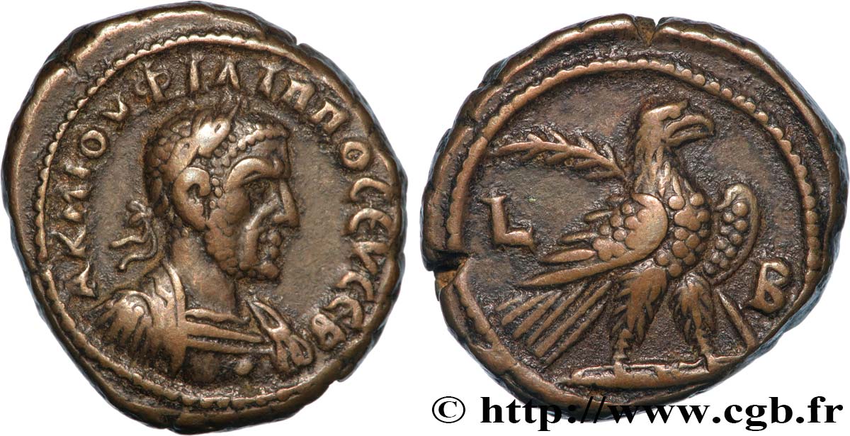 PHILIPPUS I. ARABS Tétradrachme SS/fVZ