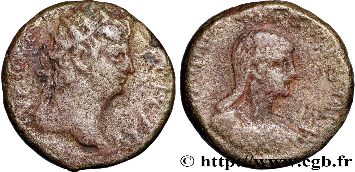 NERO and POPPAEA Tétradrachme XF