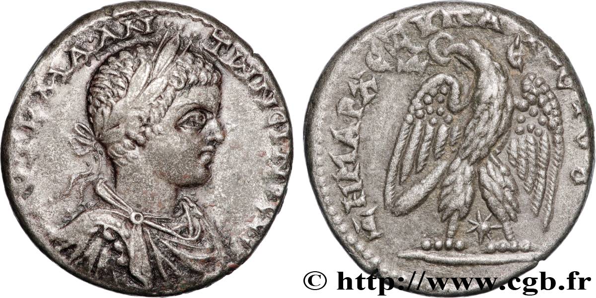 ELAGABALUS Tétradrachme syro-phénicien AU