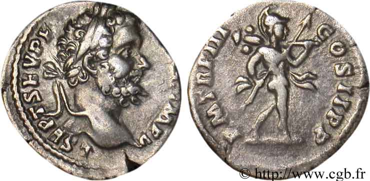 SEPTIME SÉVÈRE Denier TTB