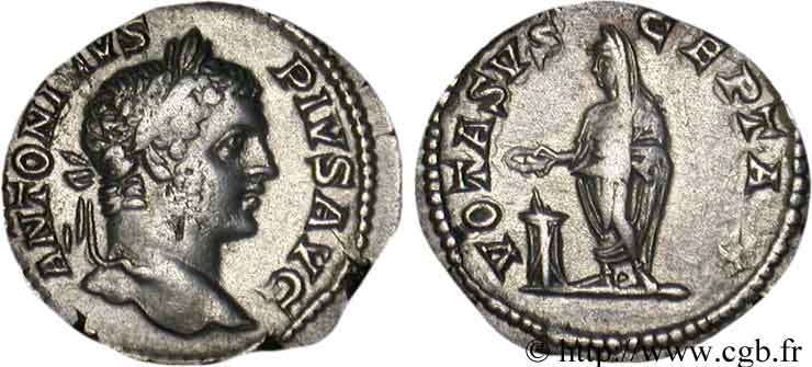 CARACALLA Denier TTB