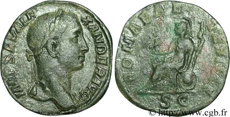 ALEXANDRE SÉVÈRE Sesterce TB+/TB