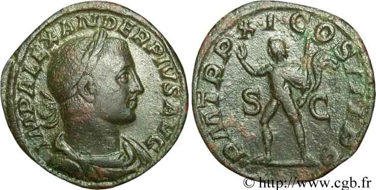 ALEXANDRE SÉVÈRE Sesterce TTB