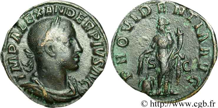 ALEXANDRE SÉVÈRE Sesterce TTB