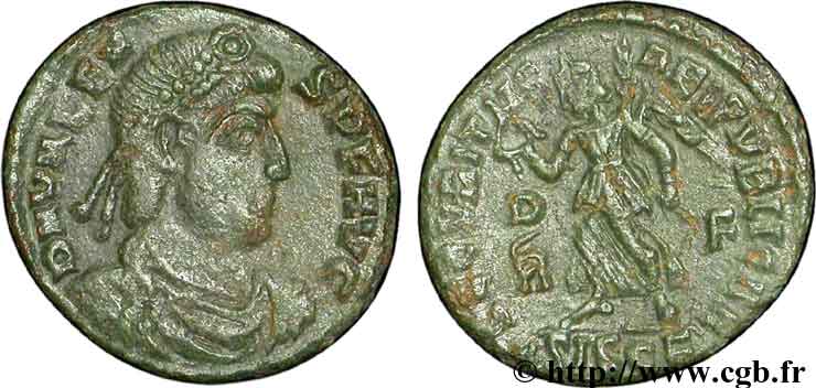 VALENS Nummus, (PB, Æ 3) TTB+