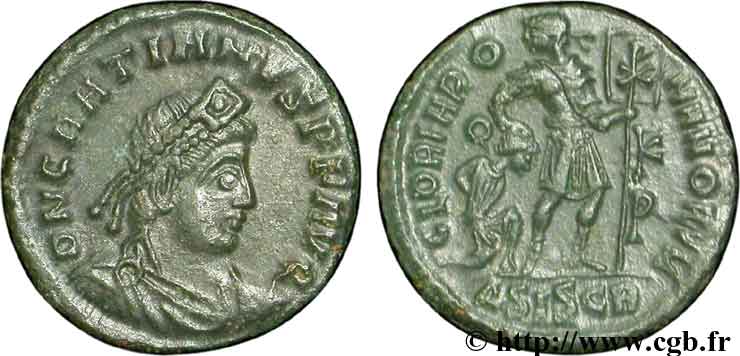 GRATIEN Nummus, (PB, Æ 3) SPL