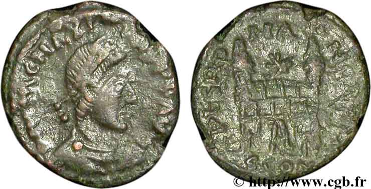 MAGNUS MAXIMUS Nummus, (PBQ, Æ 4) TTB