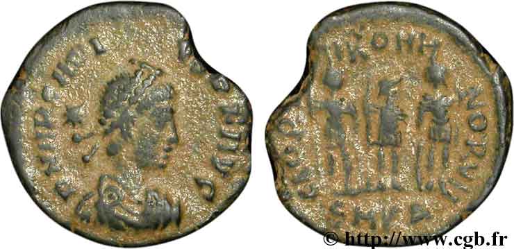 ARCADIUS Nummus, (PB, Æ 3) TTB