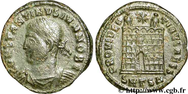 CONSTANTIN II Centenionalis ou nummus TTB/TTB+