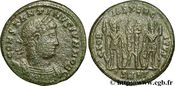 CONSTANTINE II Centenionalis ou nummus AU