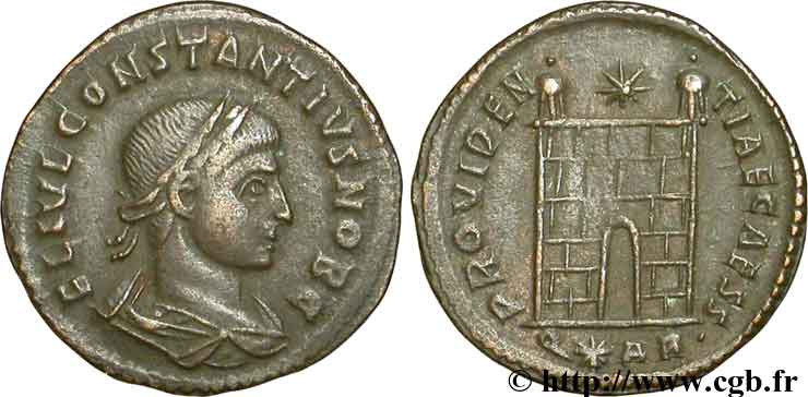 CONSTANCE II Centenionalis ou nummus TTB+