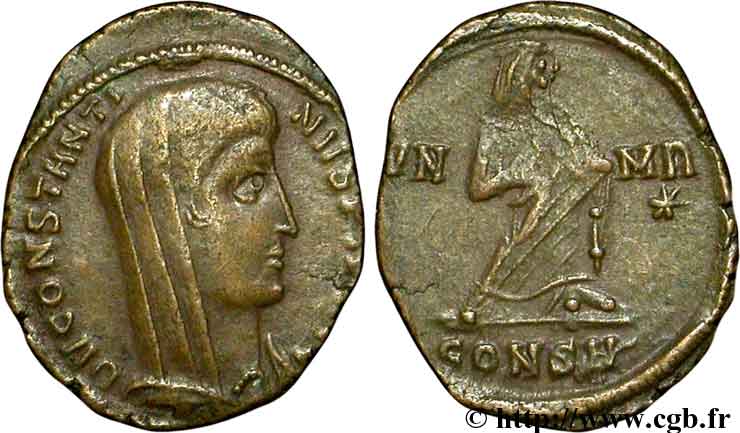 CONSTANTIN Ier LE GRAND Centenionalis ou nummus TTB+