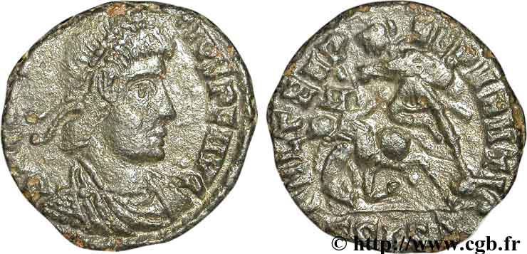 CONSTANCE II Maiorina réduite, (PB, Æ 3) TTB