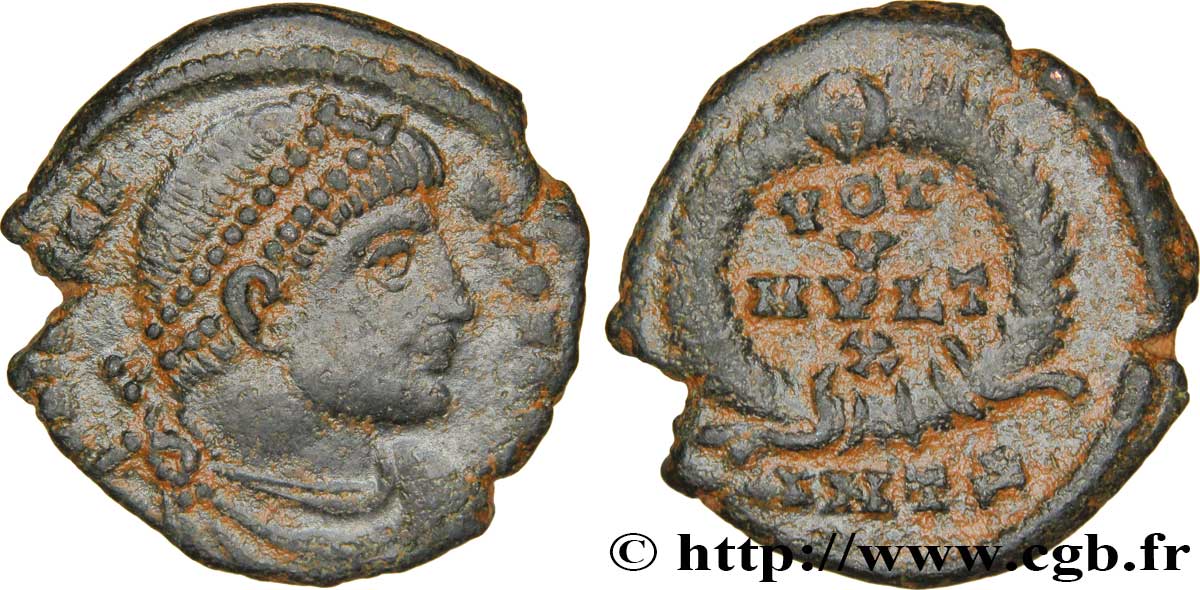 JOVIEN Maiorina ou nummus, (PB, Æ 3) TTB+