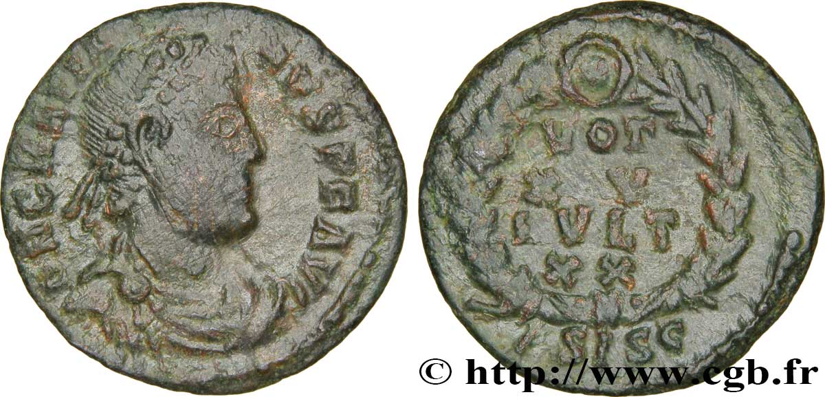 GRATIEN Nummus, (PBQ, Æ 4) TTB/TTB+