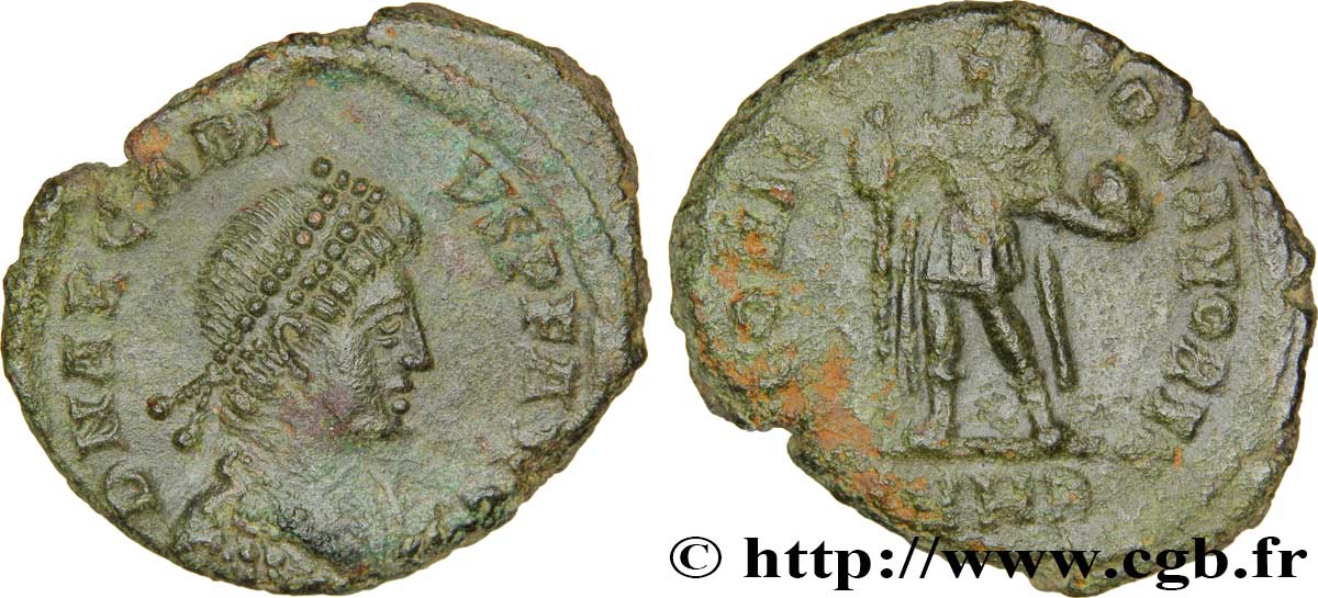 ARCADIUS Maiorina pecunia, (MB, Æ 2) TTB+/TTB