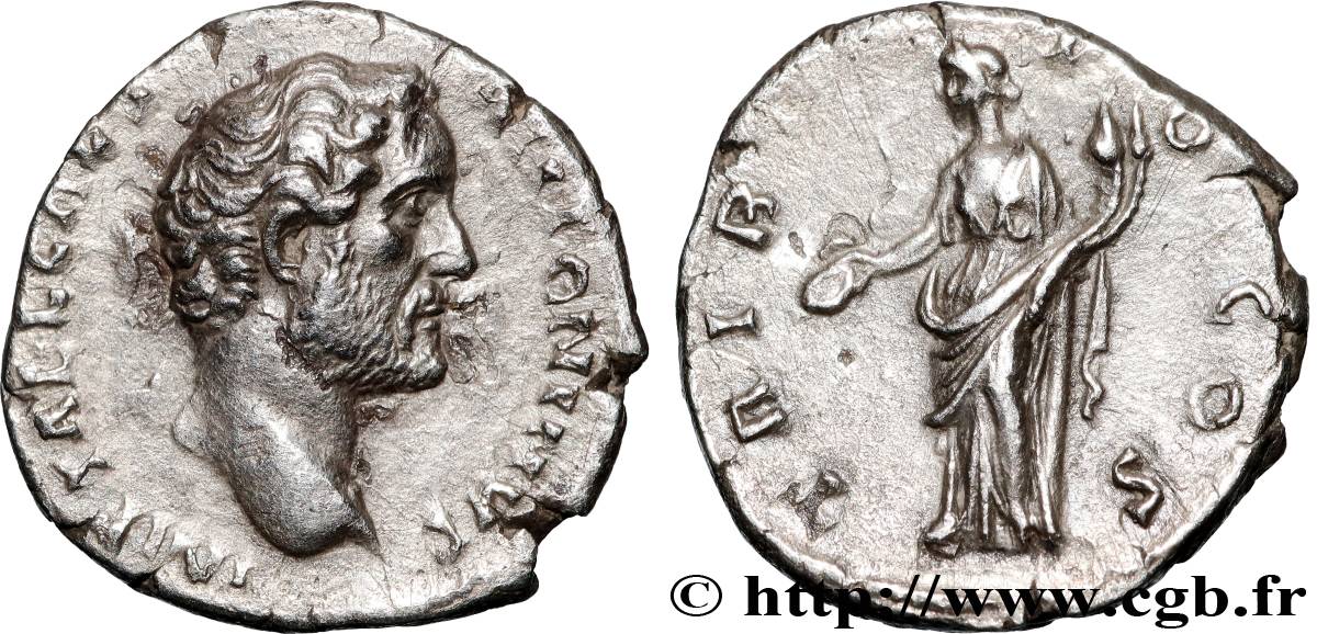 ANTONINUS PIUS Denier XF