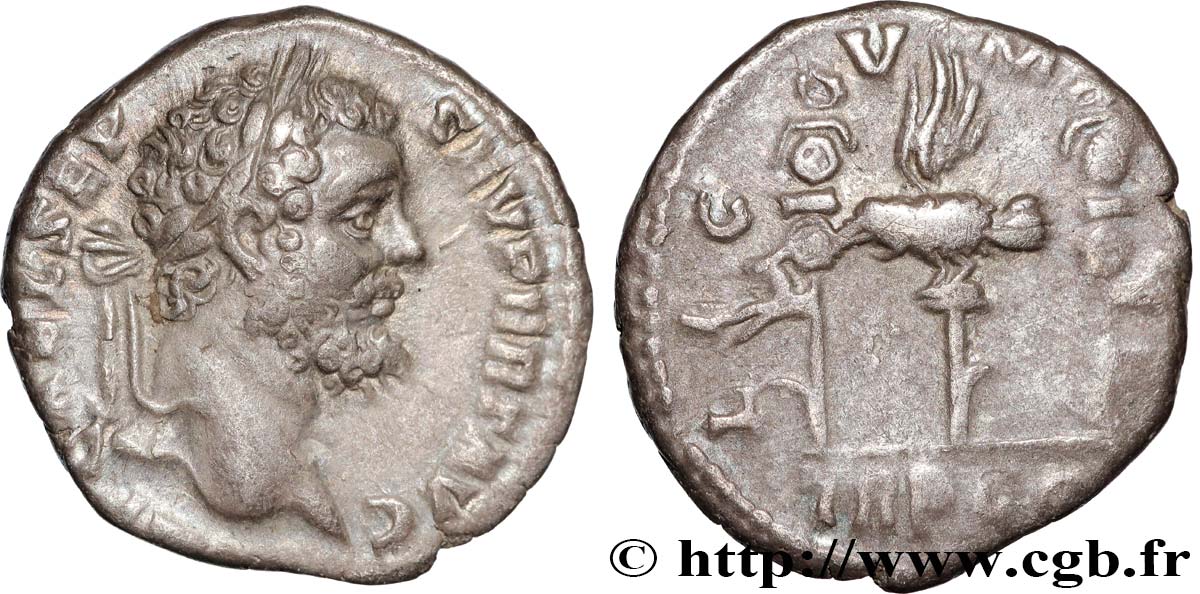 SEPTIMIUS SEVERUS Denier AU/XF