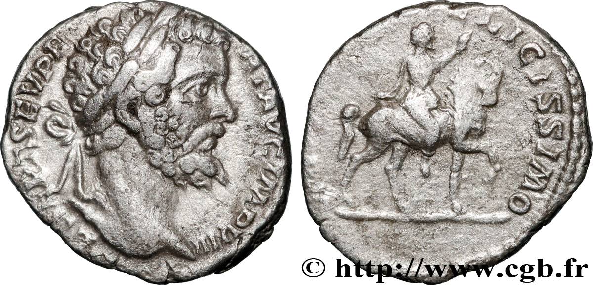 SEPTIMIUS SEVERUS Denier VZ/SS