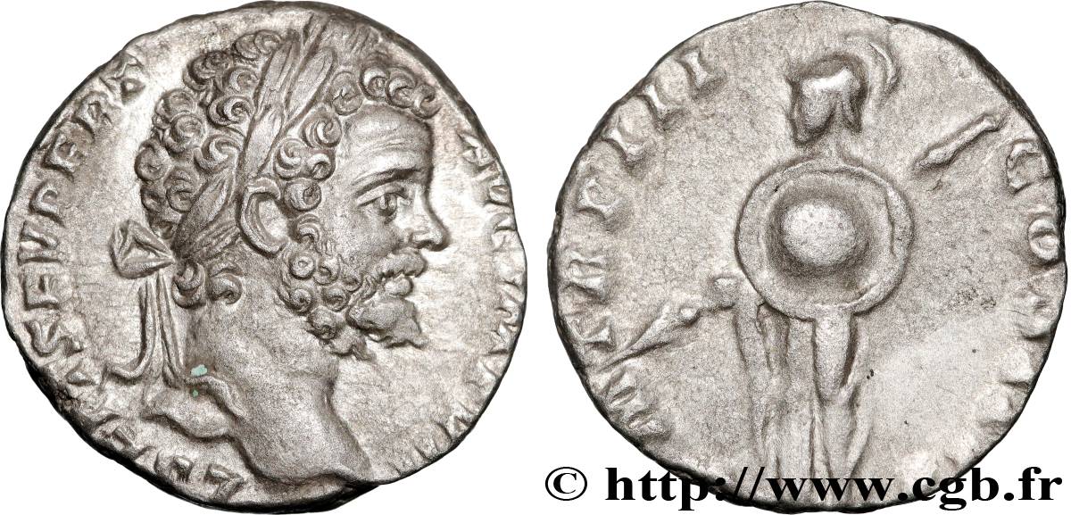 SEPTIMIUS SEVERUS Denier MS/AU
