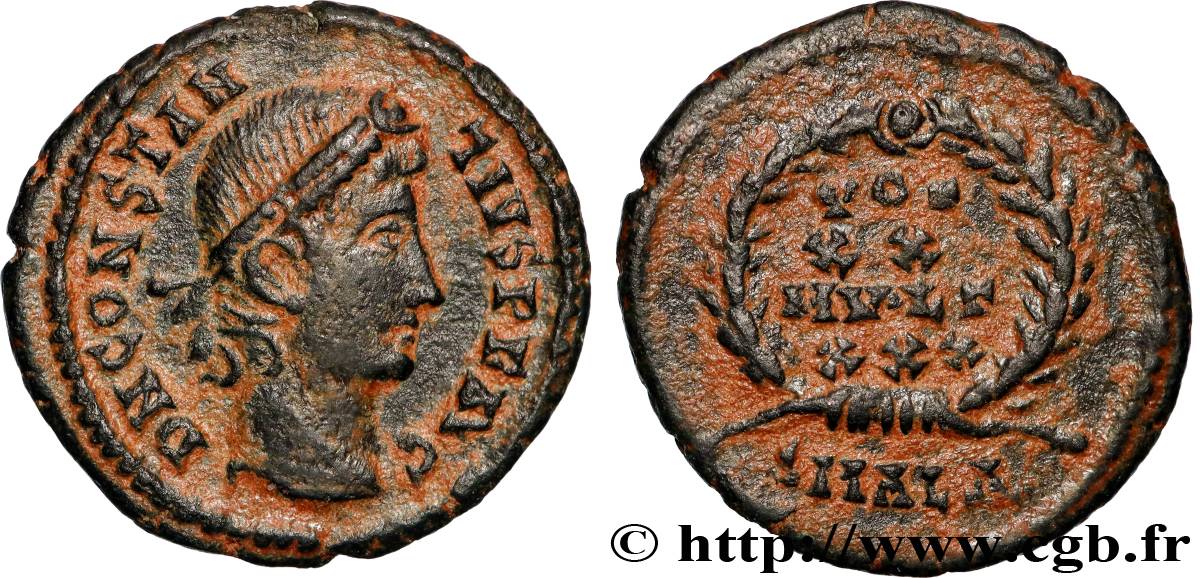 CONSTANTIUS II Centenionalis ou nummus AU