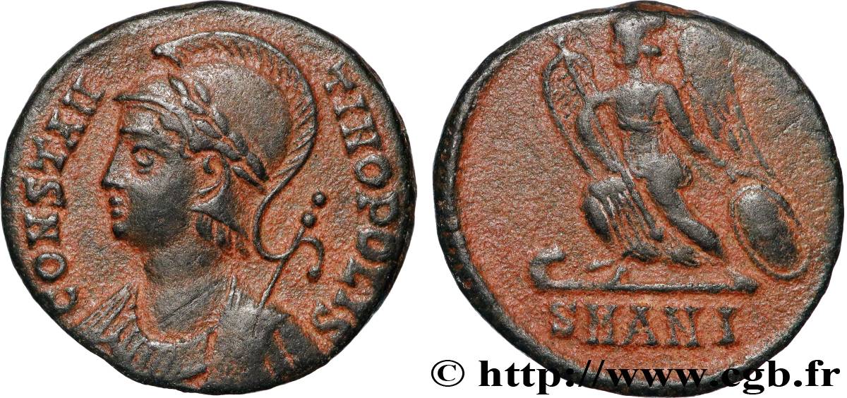 CONSTANTINOPOLIS Centenionalis ou nummus AU/XF