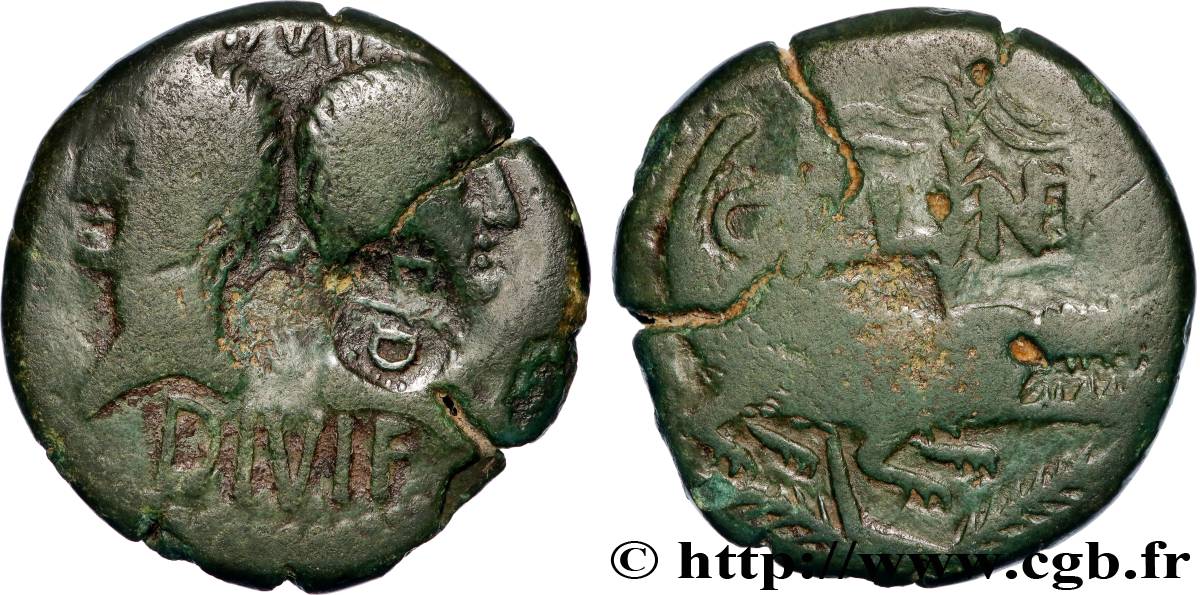 AUGUSTUS and AGRIPPA Dupondius VF