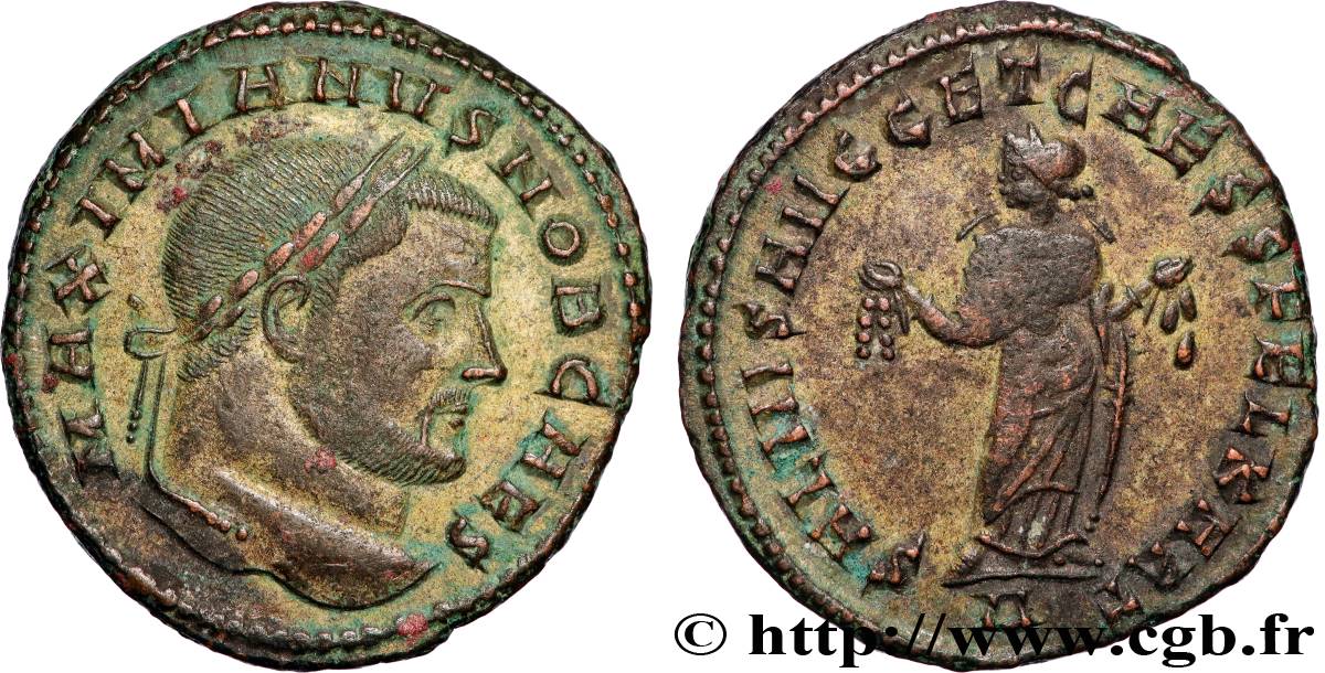 GALERIUS Follis ou nummus AU