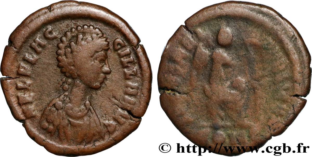 AELIA FLACCILLA Nummus XF/VF