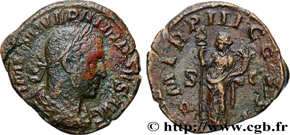 PHILIPPE Ier L&nbsp;ARABE Sesterce TB+