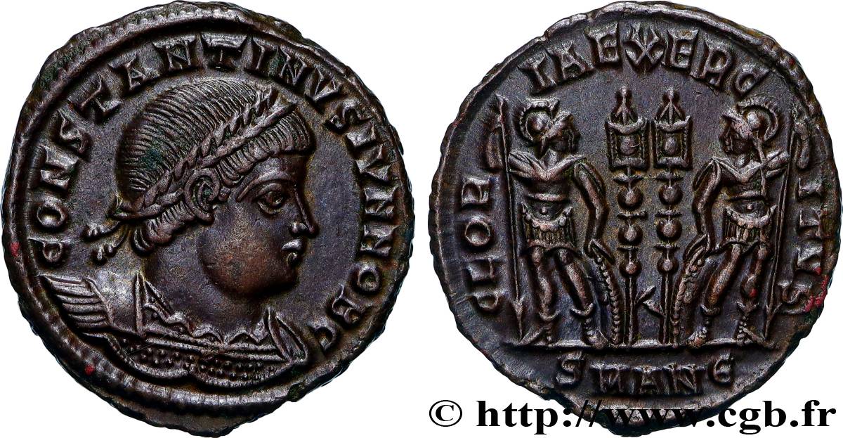 CONSTANTINO II Centenionalis ou nummus EBC