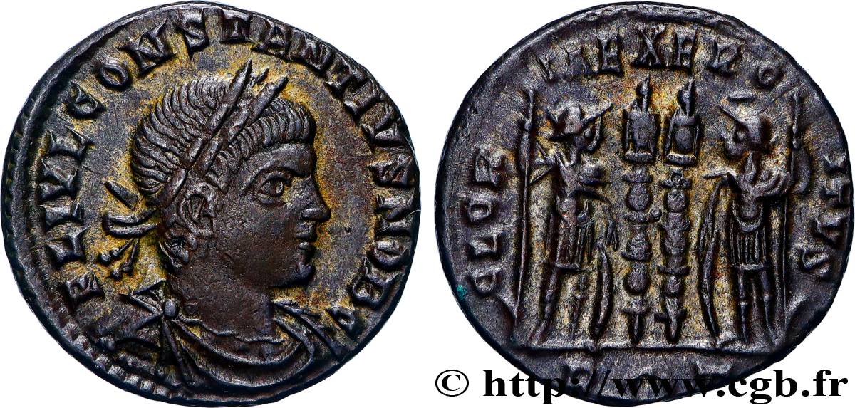 CONSTANTIUS II Centenionalis ou nummus AU