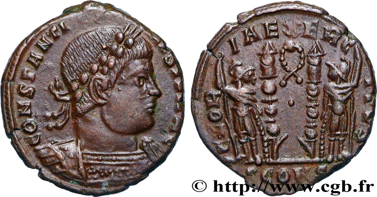 CONSTANTIN II Centenionalis ou nummus SUP