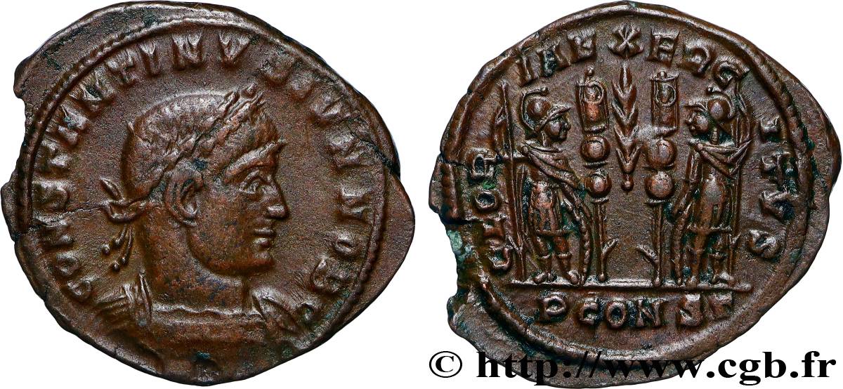 CONSTANTIN II Centenionalis ou nummus TTB+/SUP