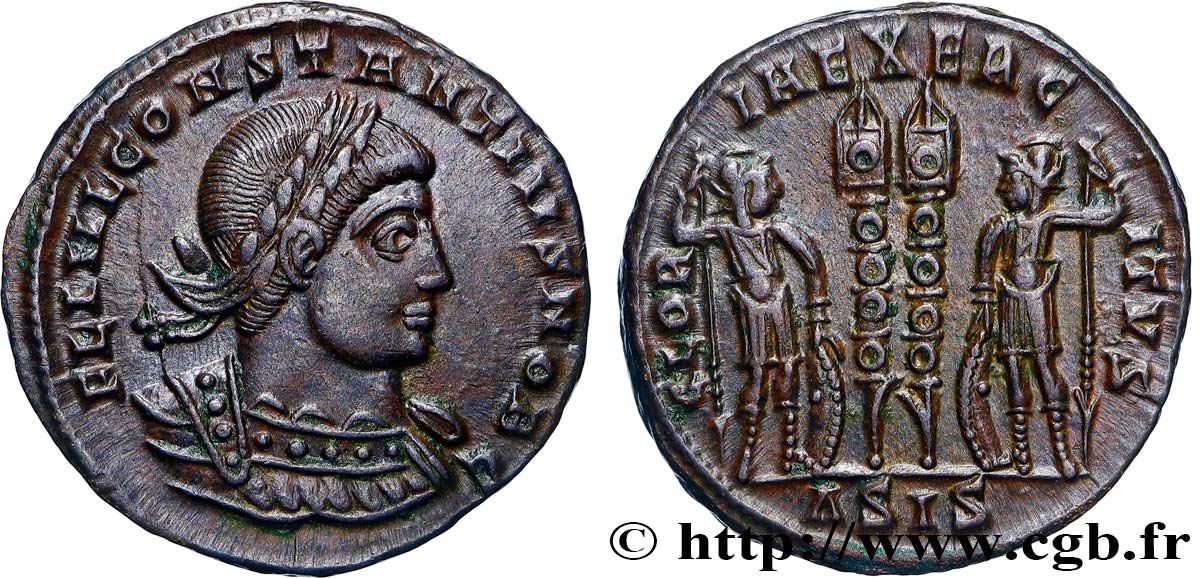 CONSTANTIUS II Centenionalis ou nummus AU