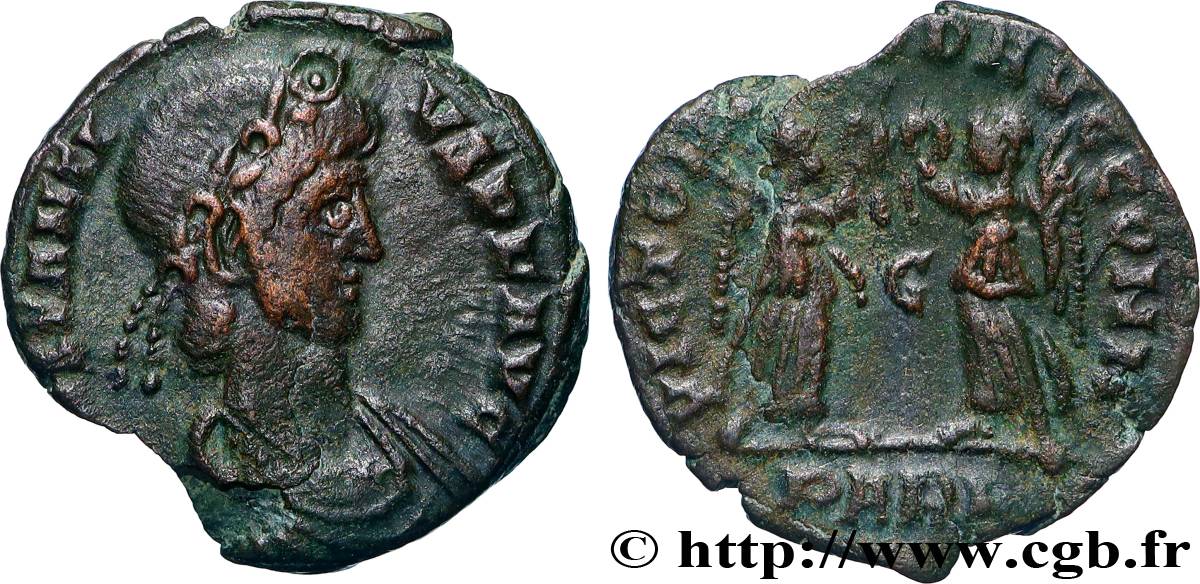 CONSTANTIUS II Centenionalis ou nummus XF