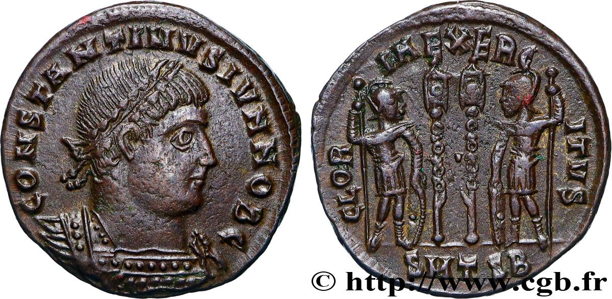 CONSTANTINE II Centenionalis ou nummus AU