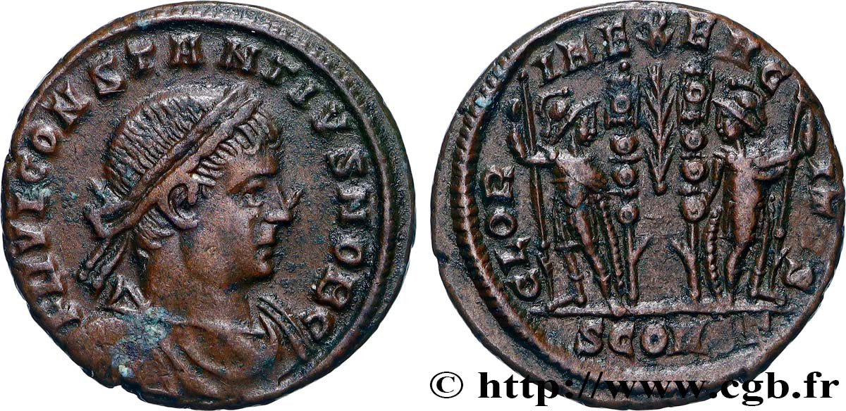 CONSTANTIUS II Centenionalis ou nummus AU