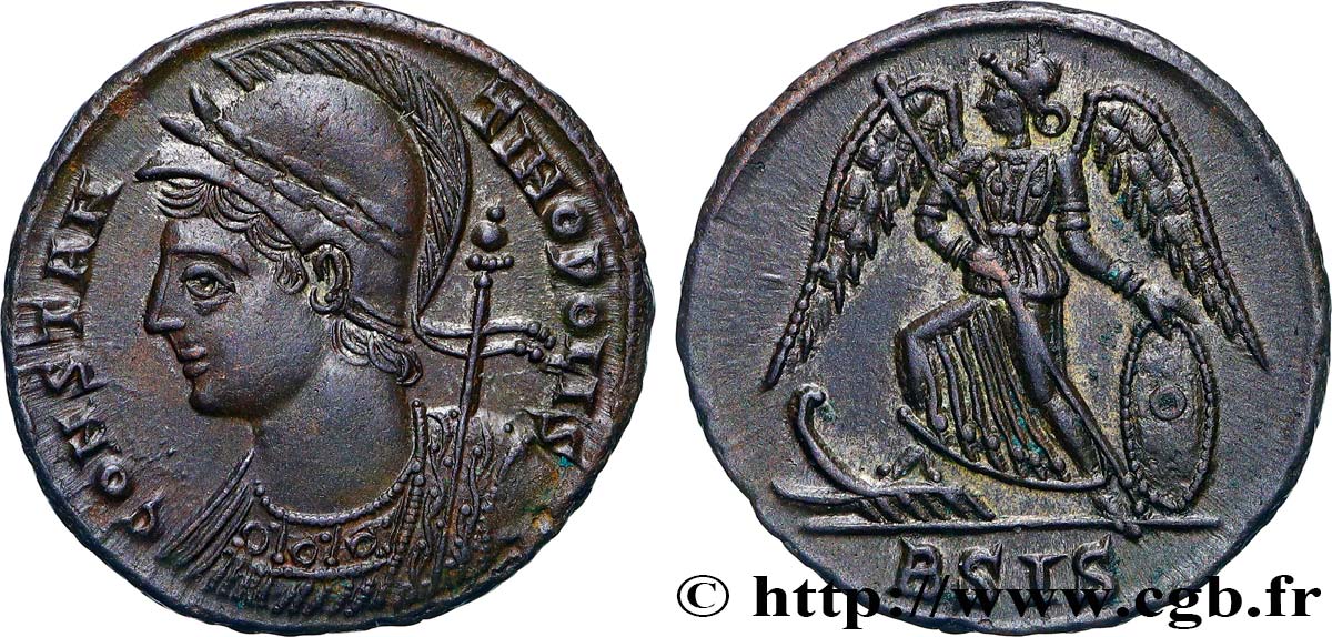 CONSTANTINOPOLIS Centenionalis ou nummus MS