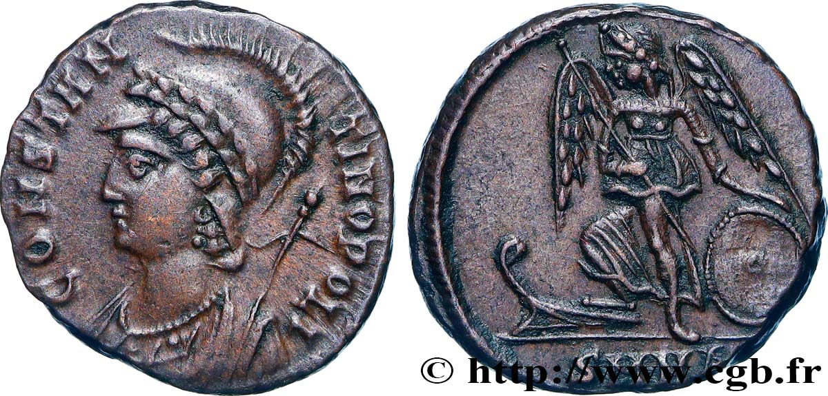 CONSTANTINOPOLIS Centenionalis ou nummus AU