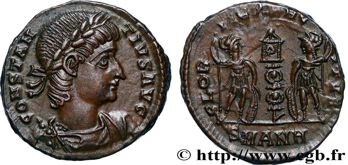 CONSTANTIUS II Centenionalis ou nummus MS/AU