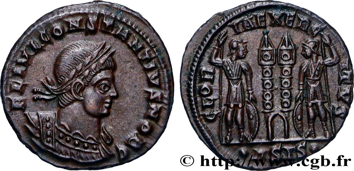 CONSTANCE II Centenionalis ou nummus SUP