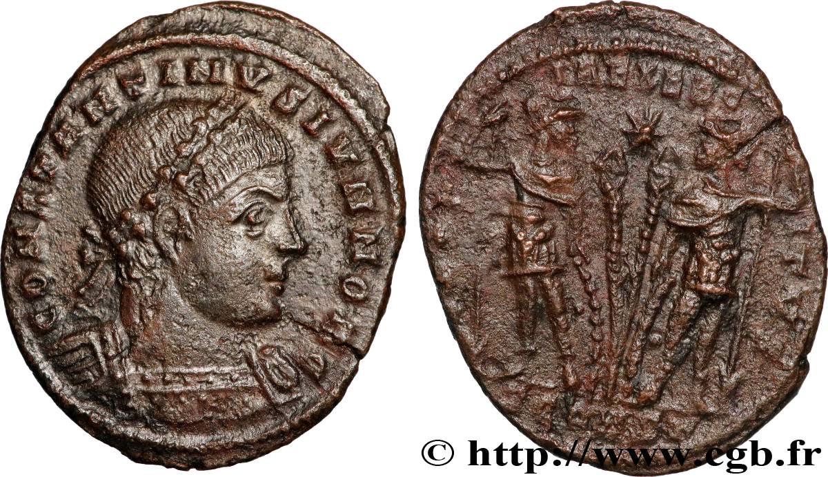 CONSTANTINE II Centenionalis ou nummus AU