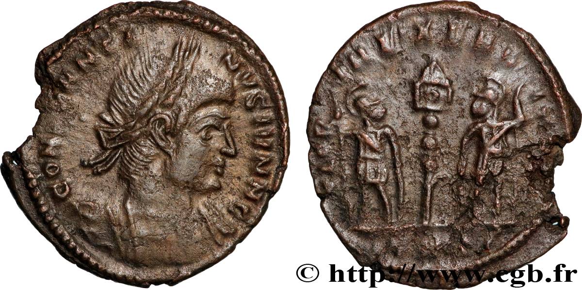 CONSTANTIN II Centenionalis ou nummus TTB+