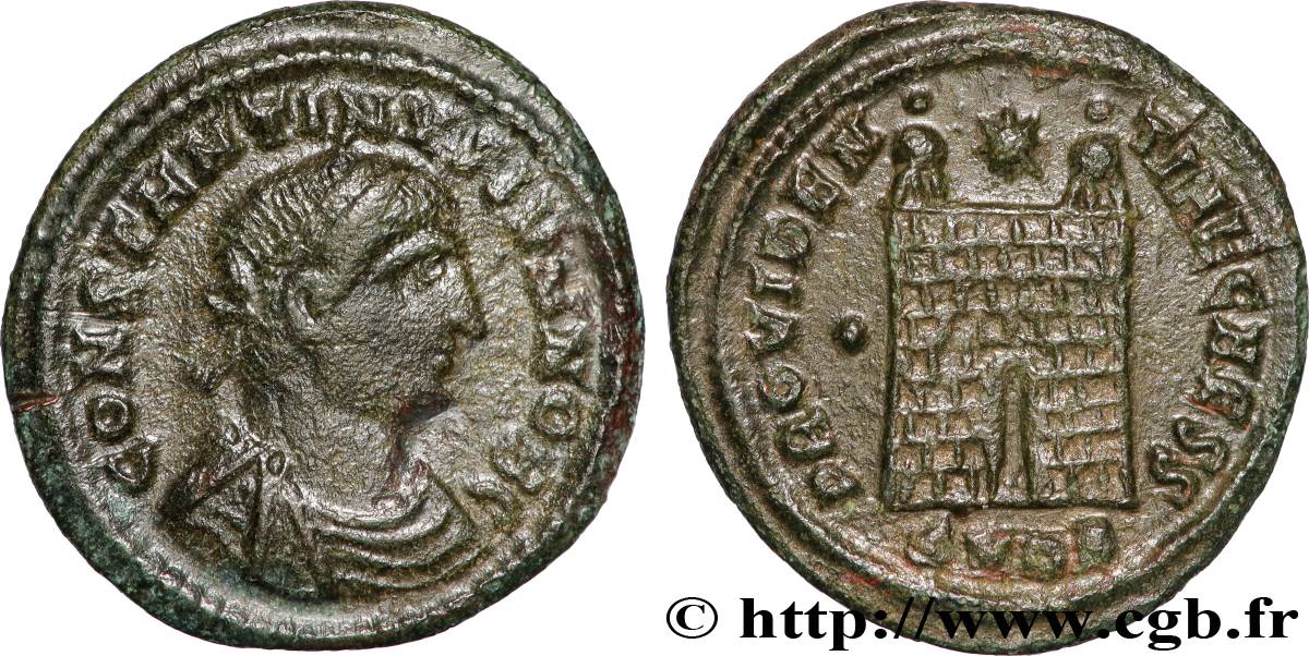 CONSTANTIN II Centenionalis ou nummus TTB+